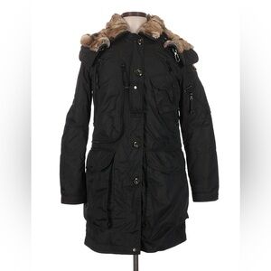 Parajumpers Women's Black Parka Coat